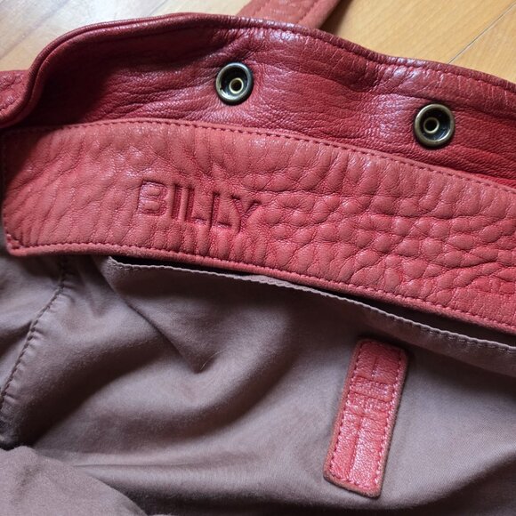 Stunning Jerome Dreyfuss Billy M Bag Goatskin brick red - Picture 14 of 16